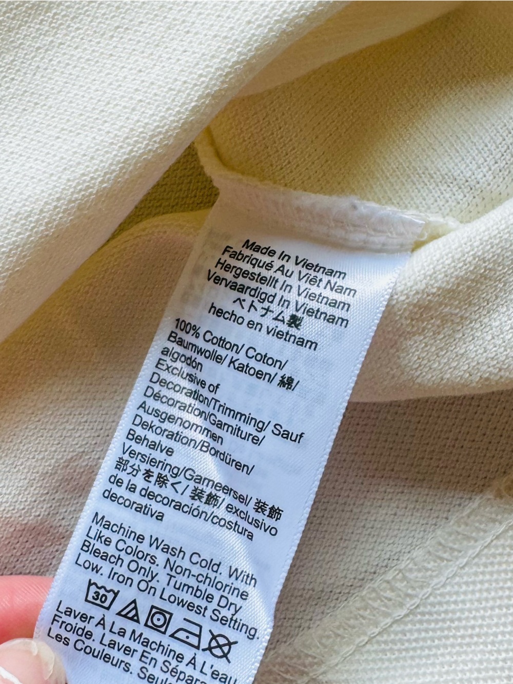 NWOT J.Crew Classic Pique Polo Shirt Ivory Cream Short Sleeve XXS Preppy - Picture 4 of 5
